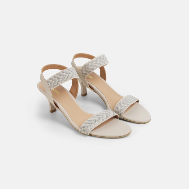 Mochi Women Beige Casual Sandals (SKU: 40-484-20-36)