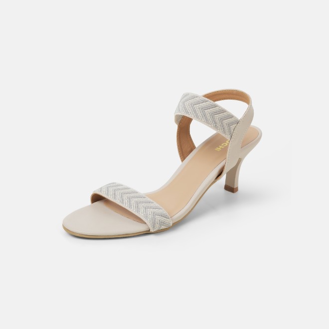 Mochi Women Beige Casual Sandals (SKU: 40-484-20-36)