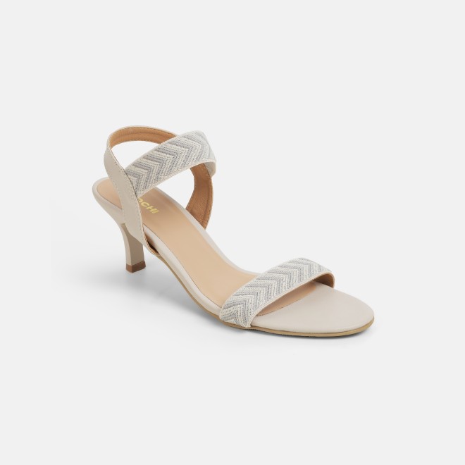 Mochi Women Beige Casual Sandals (SKU: 40-484-20-36)