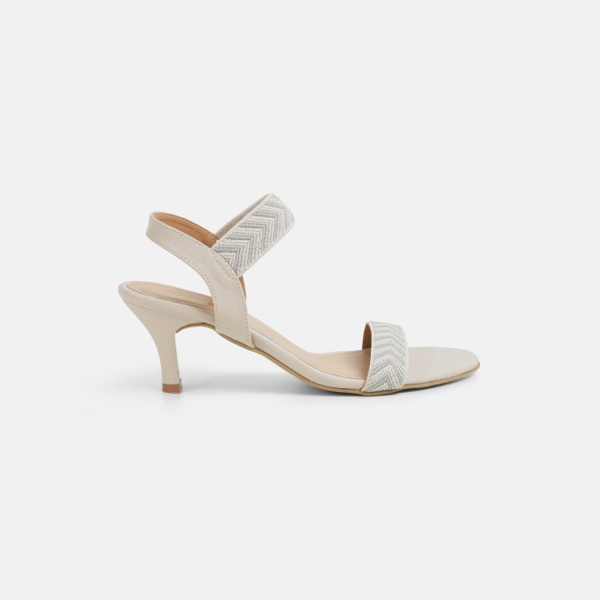 Mochi Women Beige Casual Sandals (SKU: 40-484-20-36)