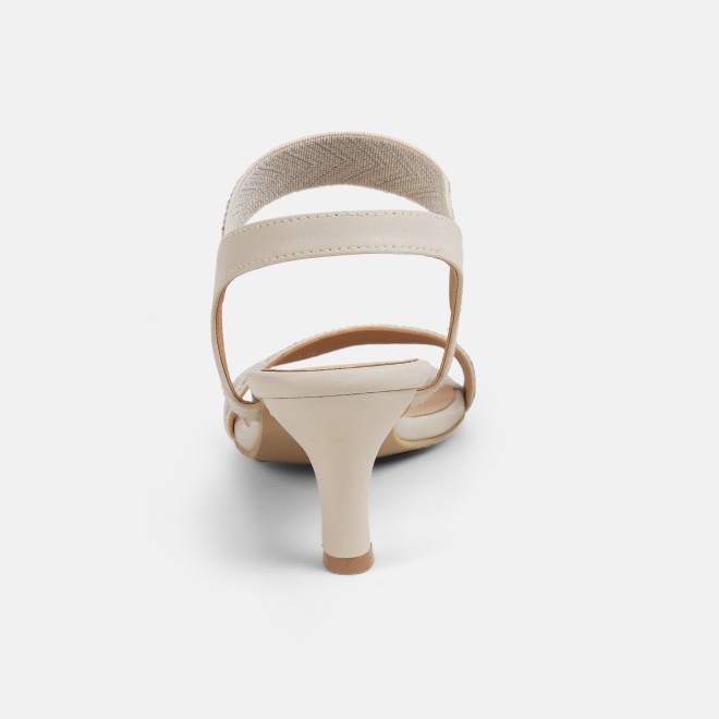 Mochi Women Beige Casual Sandals (SKU: 40-484-20-36)