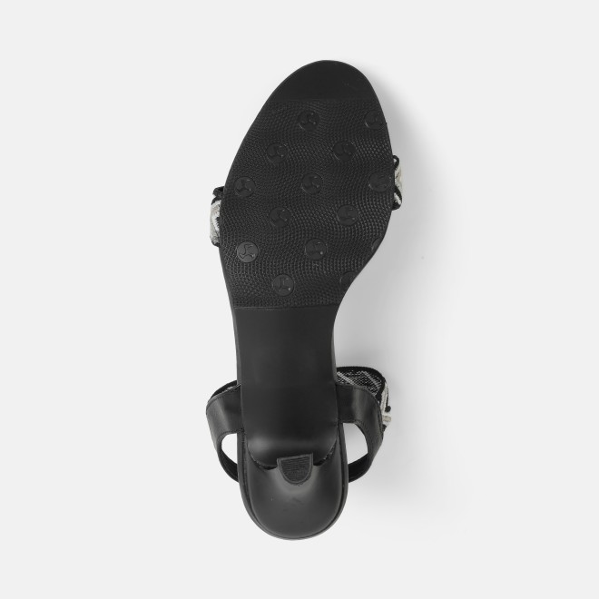 Mochi Women Black Casual Sandals (SKU: 40-484-11-36)