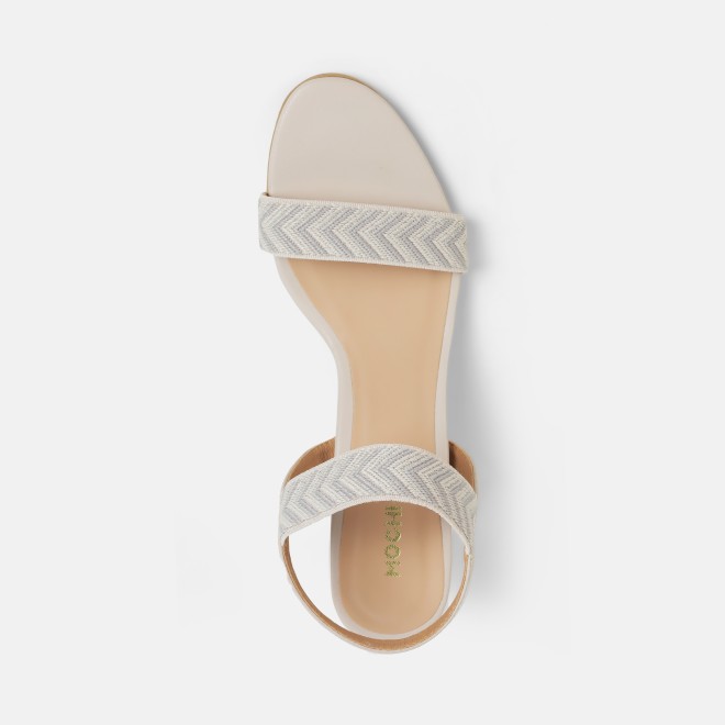 Mochi Women Beige Casual Sandals (SKU: 40-484-20-36)