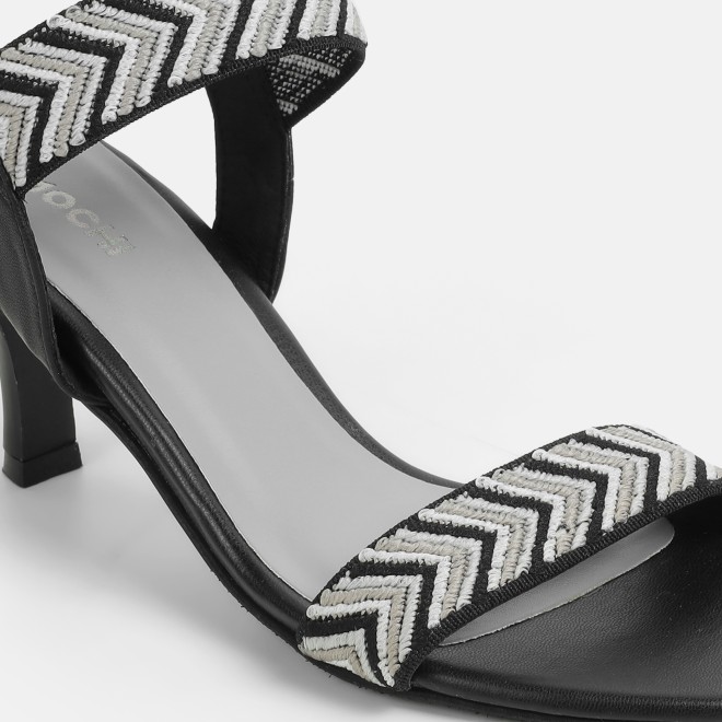 Mochi Women Black Casual Sandals (SKU: 40-484-11-36)