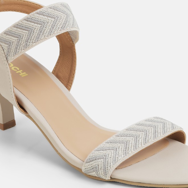 Mochi Women Beige Casual Sandals (SKU: 40-484-20-36)