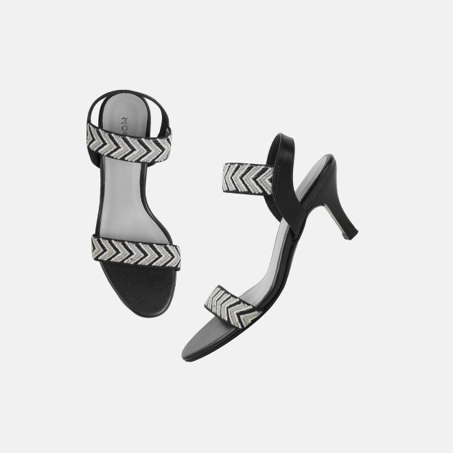 Mochi Women Black Casual Sandals (SKU: 40-484-11-36)