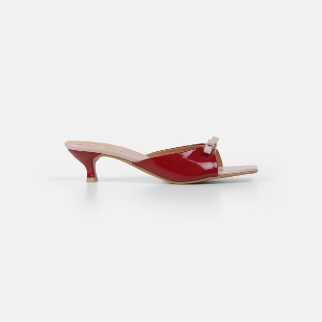 Mochi Women Maroon Casual Slip Ons (SKU: 40-485-44-36)