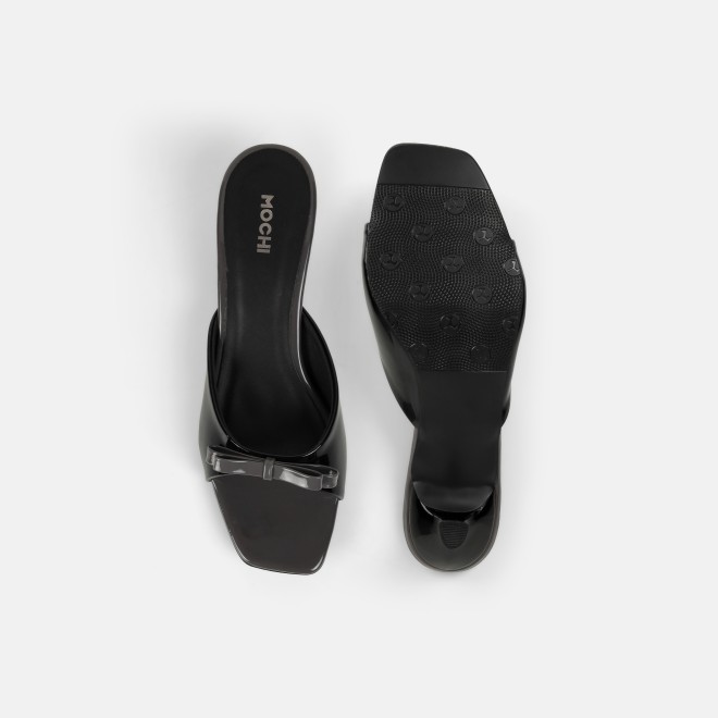 Mochi Women Black Casual Slip Ons (SKU: 40-485-11-36)