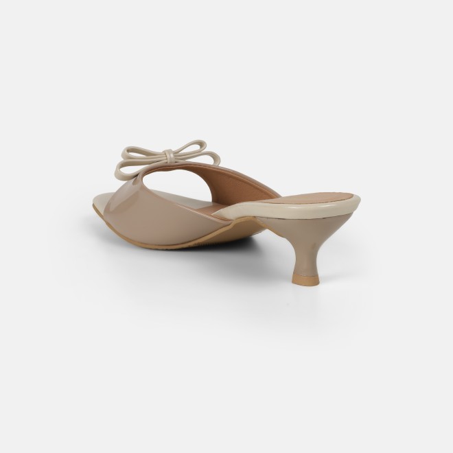 Mochi Women Beige Casual Slip Ons (SKU: 40-485-20-36)