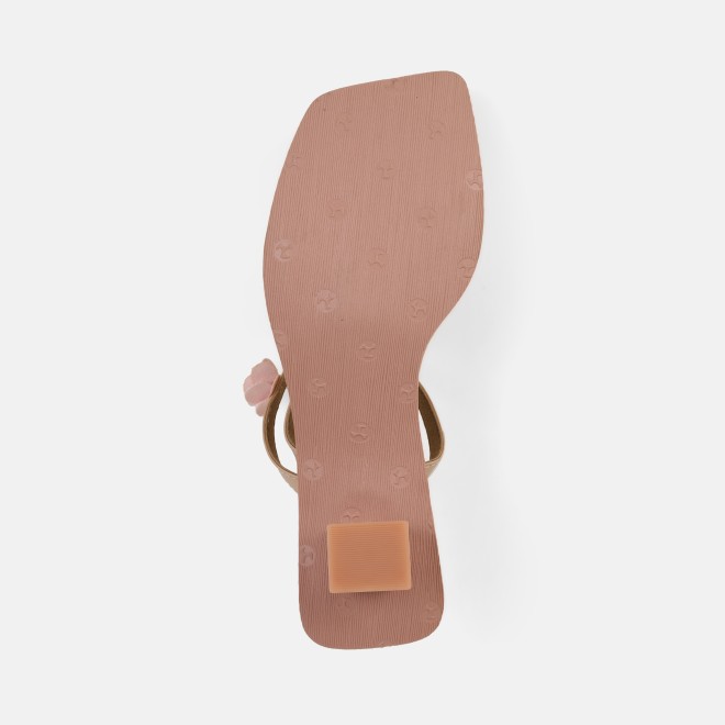 Mochi Women Beige Casual Slip Ons (SKU: 40-487-20-36)