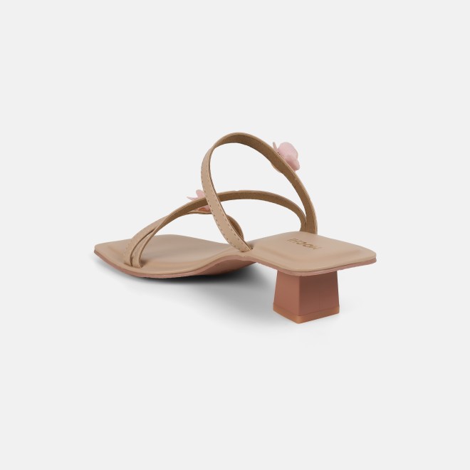 Mochi Women Beige Casual Slip Ons (SKU: 40-487-20-36)