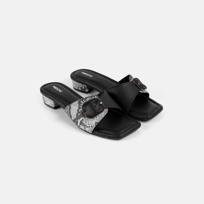 Mochi Women Black Casual Slip Ons (SKU: 40-488-11-36)