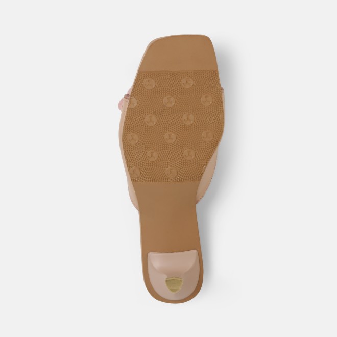 Mochi Women Beige Casual Slip Ons (SKU: 40-489-20-37)