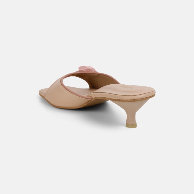 Mochi Women Beige Casual Slip Ons (SKU: 40-489-20-37)