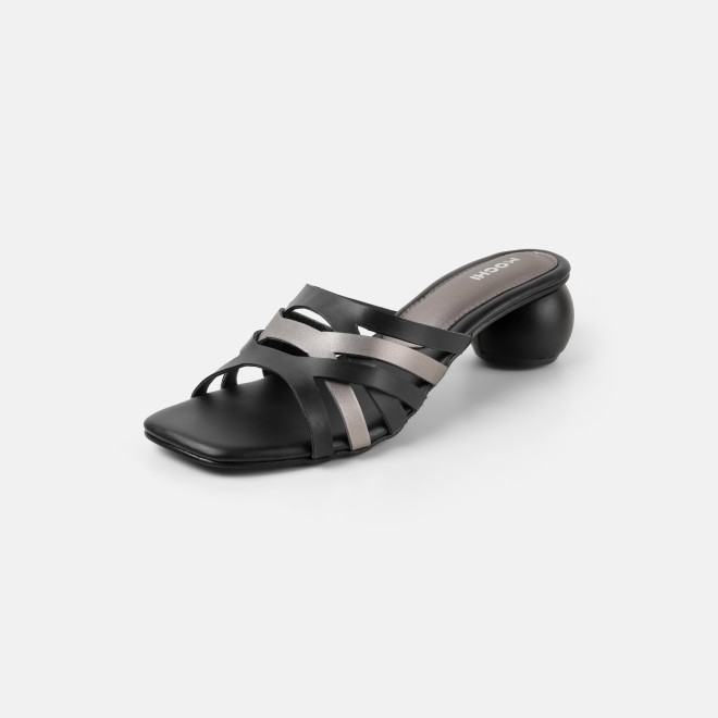 Mochi Women Black Casual Slip Ons (SKU: 40-491-11-36)