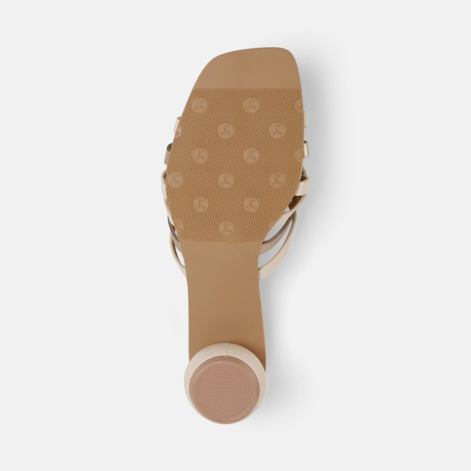 Mochi Women Beige Casual Slip Ons (SKU: 40-491-20-37)