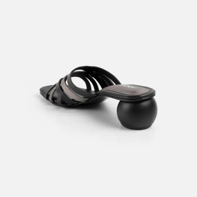 Mochi Women Black Casual Slip Ons (SKU: 40-491-11-36)