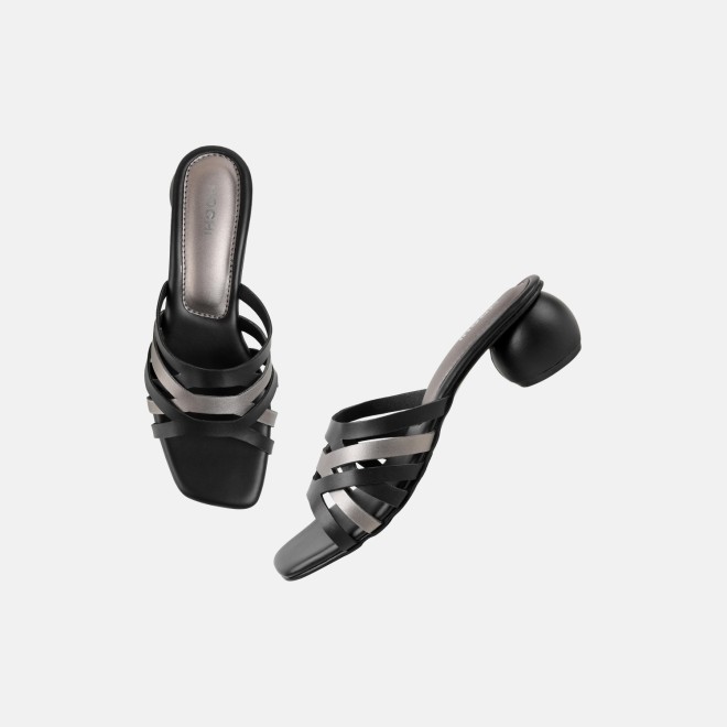 Mochi Women Black Casual Slip Ons (SKU: 40-491-11-36)