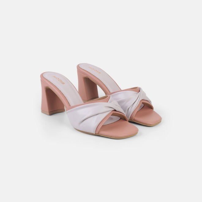 Mochi Women Peach Casual Slip Ons (SKU: 40-493-80-36)