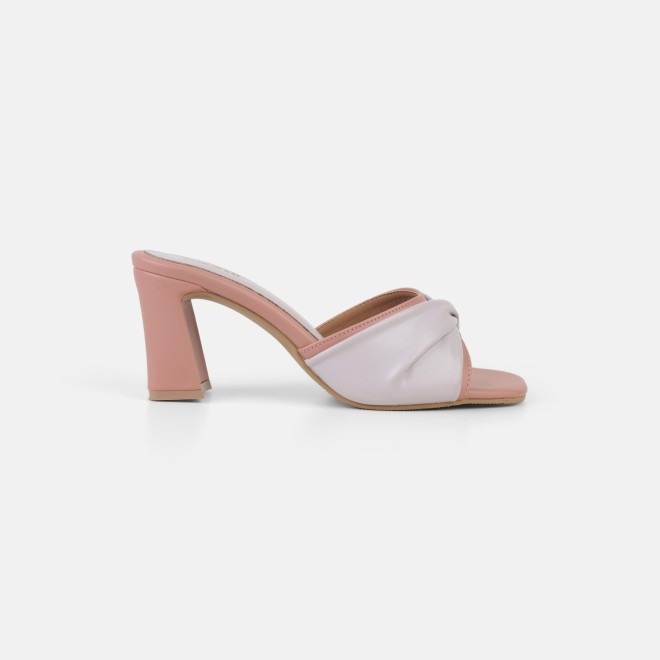 Mochi Women Peach Casual Slip Ons (SKU: 40-493-80-36)