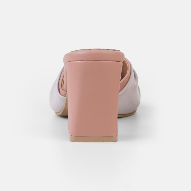 Mochi Women Peach Casual Slip Ons (SKU: 40-493-80-36)