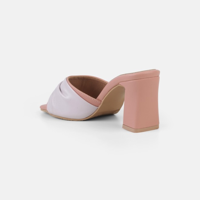 Mochi Women Peach Casual Slip Ons (SKU: 40-493-80-36)