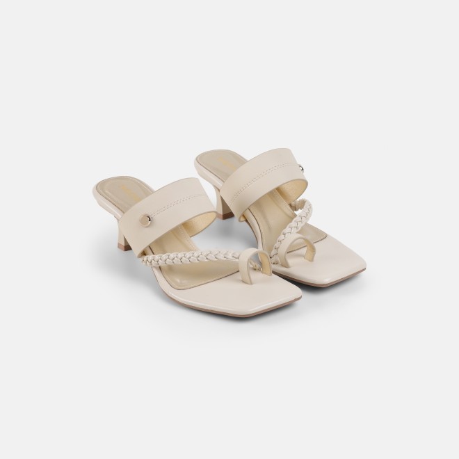 Mochi Women Beige Casual Slip Ons (SKU: 40-497-20-37)