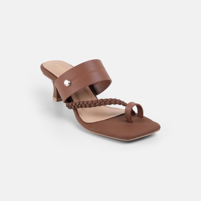 Mochi Women Tan Casual Slip Ons