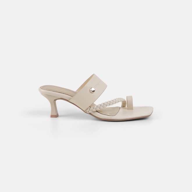 Mochi Women Beige Casual Slip Ons (SKU: 40-497-20-37)