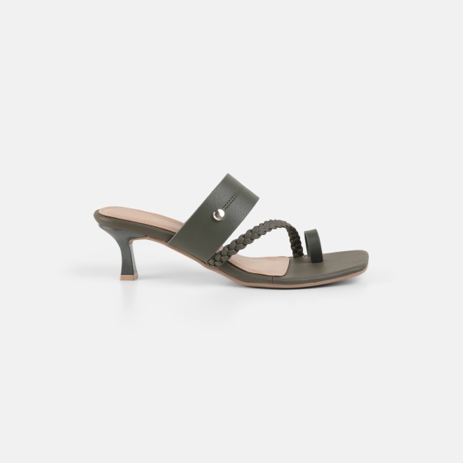 Mochi Women Green Casual Slip Ons (SKU: 40-497-21-36)