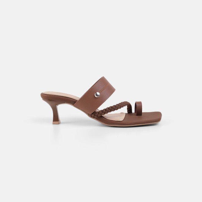 Mochi Women Tan Casual Slip Ons (SKU: 40-497-23-36)