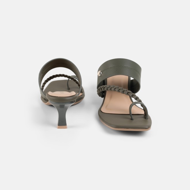 Mochi Women Green Casual Slip Ons (SKU: 40-497-21-36)