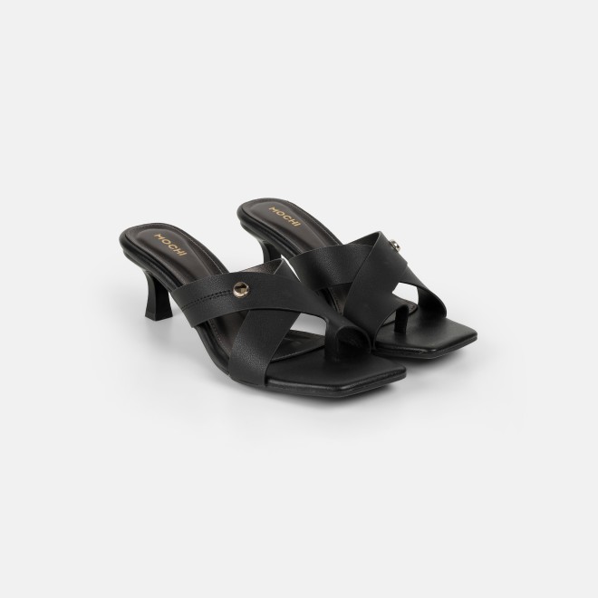 Mochi Women Black Casual Slip Ons (SKU: 40-498-11-36)