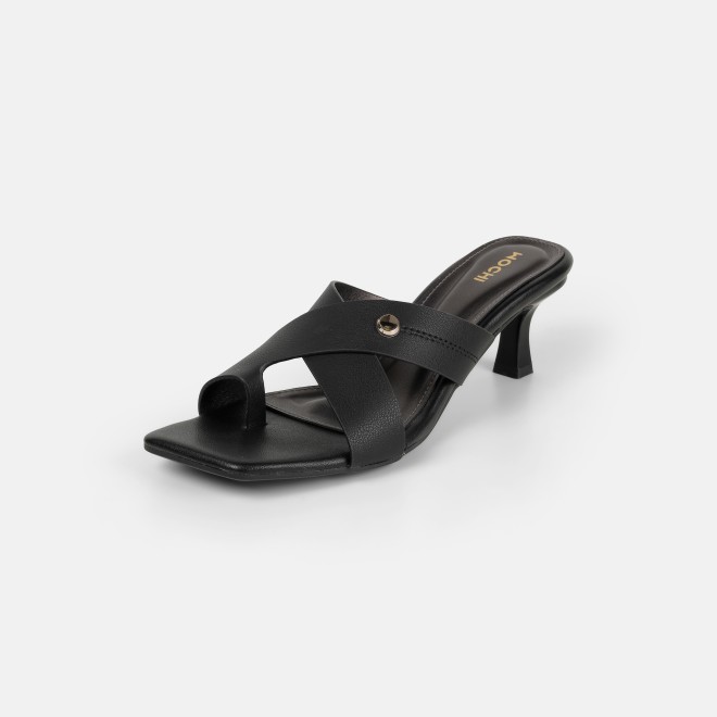 Mochi Women Black Casual Slip Ons (SKU: 40-498-11-36)