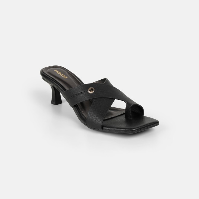 Mochi Women Black Casual Slip Ons (SKU: 40-498-11-36)