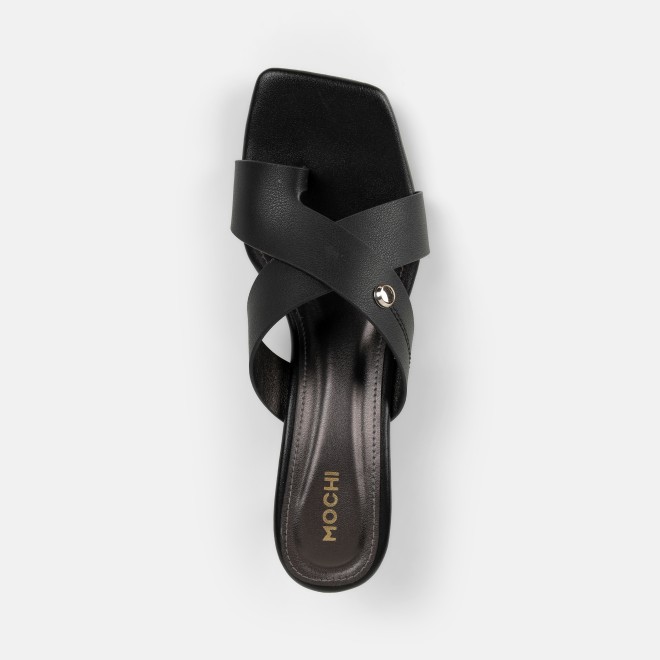 Mochi Women Black Casual Slip Ons (SKU: 40-498-11-36)