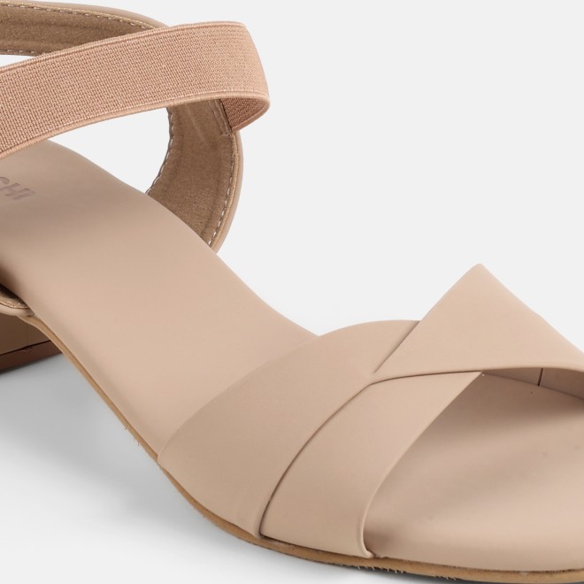Mochi Women Beige Casual Sandals (SKU: 40-500-20-36)