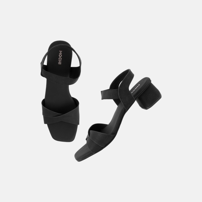 Mochi Women Black Casual Sandals (SKU: 40-500-11-37)