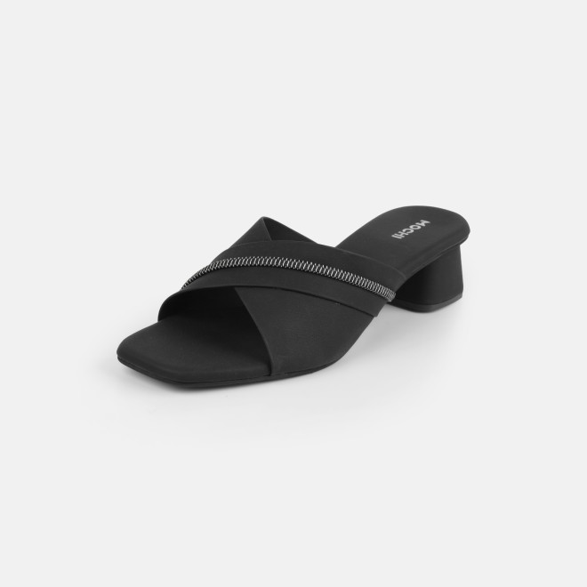 Mochi Women Black Casual Slip Ons (SKU: 40-501-11-36)