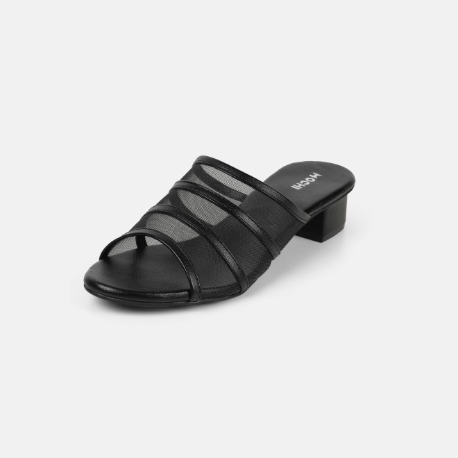 Mochi Women Black Casual Slip Ons (SKU: 40-502-11-36)