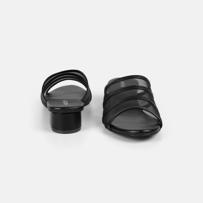 Mochi Women Black Casual Slip Ons (SKU: 40-502-11-36)