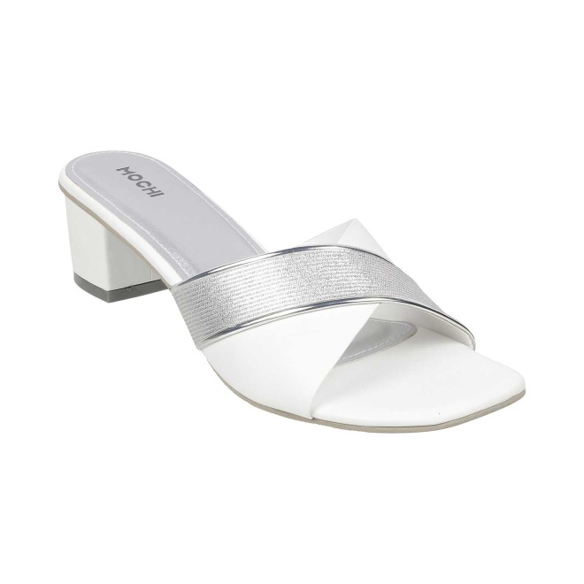 Mochi Women White Casual Sandals (SKU: 40-53-16-36)