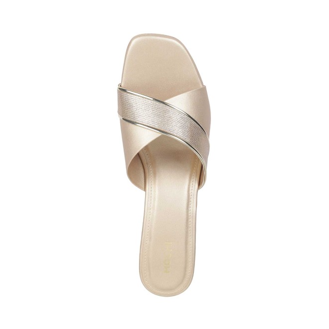 Mochi Women Gold Casual Sandals (SKU: 40-53-15-36)