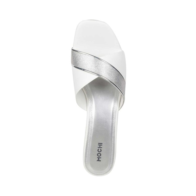 Mochi Women White Casual Sandals (SKU: 40-53-16-36)