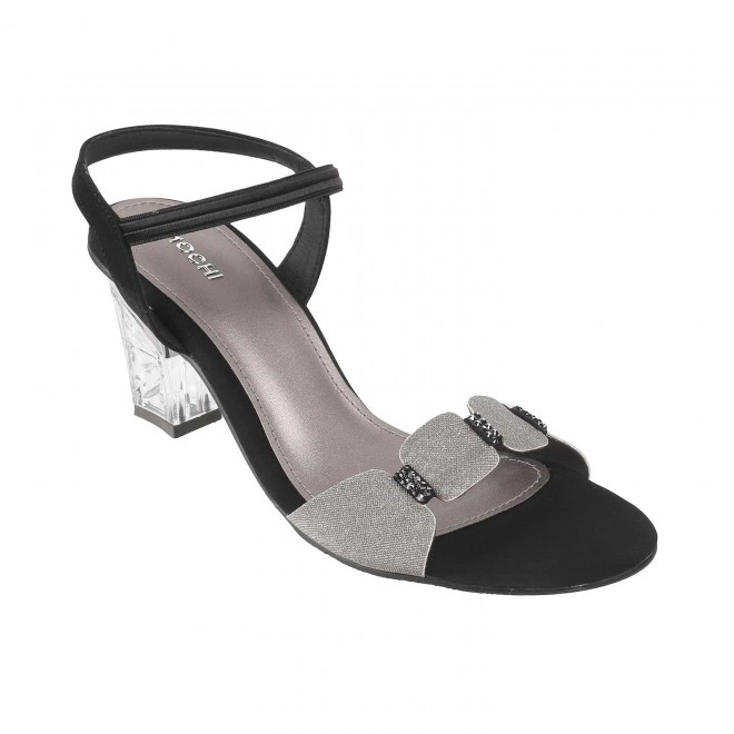 Mochi Women Black Party Sandals (SKU: 40-55-11-36)
