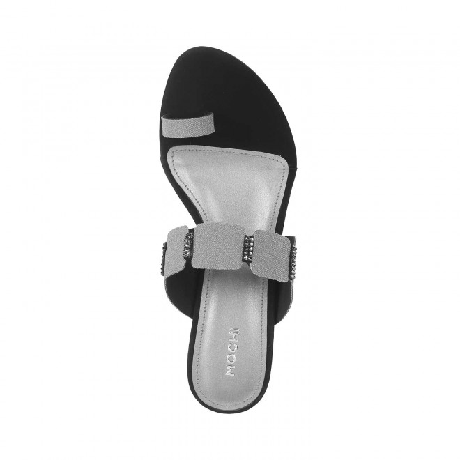 Mochi Women Black Ethnic Sandals (SKU: 40-56-11-36)