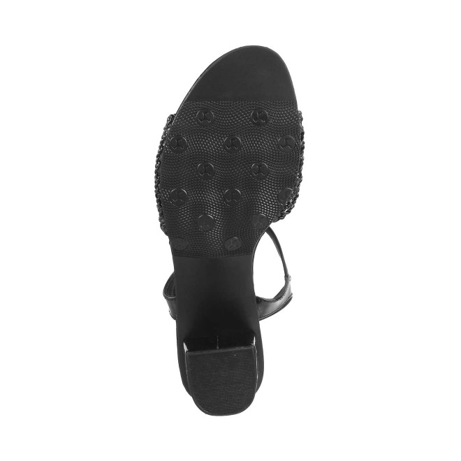 Mochi Women Black Casual Sandals (SKU: 40-7-11-36)