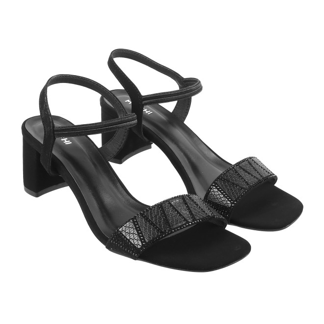 Mochi Women Black Party Sandals (SKU: 40-800122-11-36)