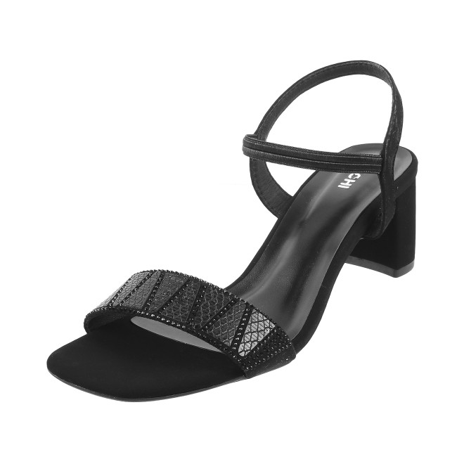 Mochi Women Black Party Sandals (SKU: 40-800122-11-36)