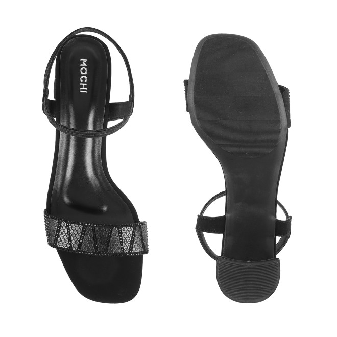 Mochi Women Black Party Sandals (SKU: 40-800122-11-36)